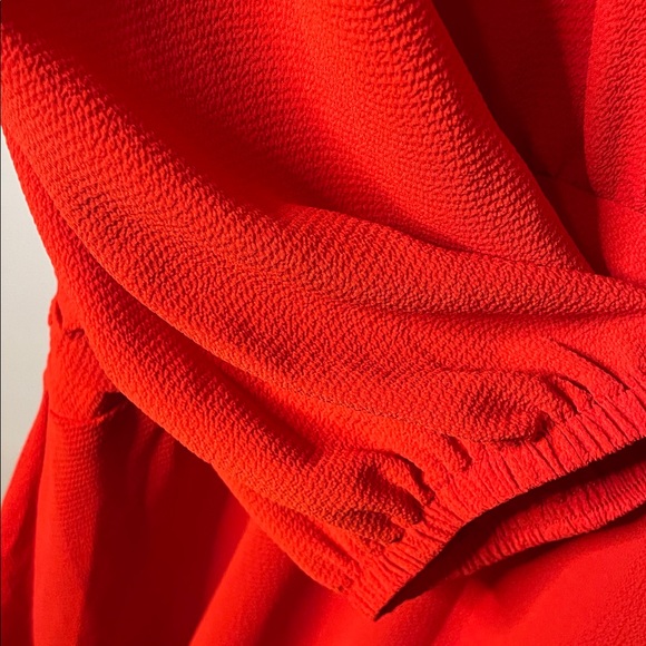 London Times Bold Red Long Sleeve Dress - Picture 5 of 7